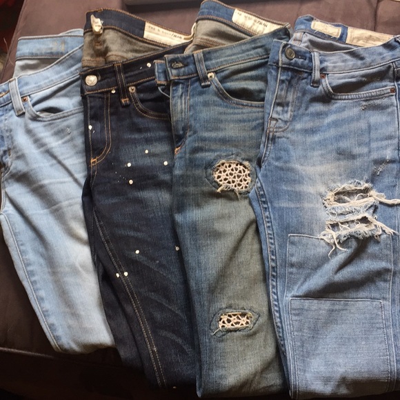rag & bone Denim - 4 pairs jeans allsaints rag & bone jcrew